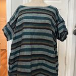 Eileen Fisher  organic linen stripe shift dress Photo 8