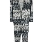 PINK - Victoria's Secret NWT PINK Victoria’s Secret Onesie Pajamas Womens M Cozy Gray Snowflake Lounge Photo 4