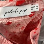 Petal‎ + Pup Gasal Tiered Smocked Midi Dress Pink Red Polka Dot Womens 10 Cotton Photo 1