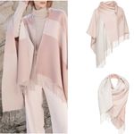 SOIA & KYO  Woven Scarfigan with Fringe Scarf Shawl Wrap Cardigan Photo 9
