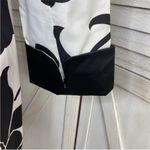 T Tahari  Tokyo Rose Calypso Floral Trench Coat Black White Pink Small Photo 6