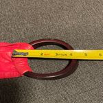 GORGEOUS 1980S SUPER WIDE RED LEATHER WAIST BELT Photo 7