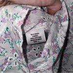 Jennifer Grace NEW Jennifer & Grace L Blouse Lavender Ditsy Floral Eyelet Puff Ruffle Prairie Photo 7