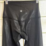 Lululemon Athleisure Align Mid Rise Leggings 27" Shimmer Foil Print Black Size 2 Photo 1