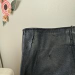 ZARA Black Faux Leather Pull on Leggings - Size - Small Photo 4