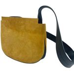 Advene Taffy Women's Brown Suede Leather Zipper Crossbody Pouch Shoulder Bag Photo 0