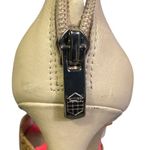 Vince Camuto  Canaday Heels Womens 8 Hot Pink Beige Cork Peep Toe Stiletto Retro Photo 7