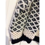 Cyrus Diamond Pattern Sweater‎ Crewneck Pullover Knitwear Neutral Tones Cozy Chic Photo 3