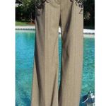 Cache  Luxe Elaborate Embellished Lined Pant New Brown Oatmeal Metallic $228 NWT Photo 9