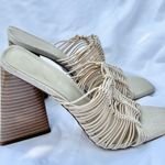 Sam Edelman | LAURETTE SLIP ON HEELED TRIANGLE BLOCK SANDALS SIZE 7 Photo 5