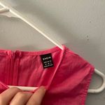 SheIn Pink Linen Mini Dress With Cutouts Photo 2