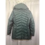 Marc New York Andrew Marc Puffer Coat Womens Small Green Chevron Quilted Down Photo 3
