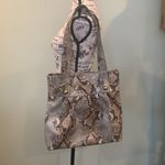 Style & Co . Snake Print Faux Leather Large Shoulder Bag Purse Tote Brown Black Photo 1