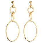 Vita Fede Cassio Earrings Gold Plated Stainless Steel Modular Hoops Dust Bag Photo 0