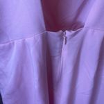 Peach Sleeveless Wide Leg Jumpsuit Size Small Photo 4