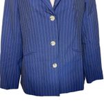 STAUD  Women Tunnel Blazer Navy pinstripe size 0 Photo 4