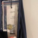 Tahari Navy Satin Midi Dress Photo 2