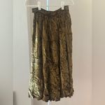 Ventilo La Colline Velvet Maxi Skirt Olive Green Holiday Photo 1