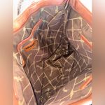 Wrangler New  Striped Canvas Nuetral Brown Cream Large Western Womens Tote Bag Photo 12