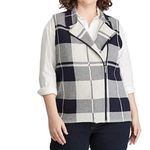 CHAPS Sleeveless Zipper Cotton Sweater Vest Photo 32