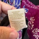 Free People Vintage  Y2K Butterfly Floral Boho Black & Pink Women's Top Size XS Photo 10