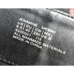 Calvin Klein JEMAMINE $230 Black Vegan Leather Designer Tall Heel Boots 9.5 Photo 6