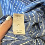 CINQ A SEPT Women's Classic Menswear Shirt Blouse Blue Corset Button Size Small Photo 6