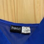 Frederick's of Hollywood  BabyDoll Top Cami Size Extra Large Blue Chemise Lingerie Photo 4
