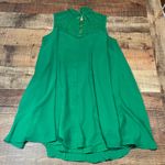 ASOS | Tiny FLAW Women's Green Lace Button Back Halter Shift Dress Sz 8 Photo 6