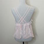 Victoria's Secret  pink flowy sheer cop top size small Photo 4