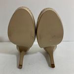 Touch Ups Champagne gold glitter platform pumps, women's size 5 style Candice by Photo 6