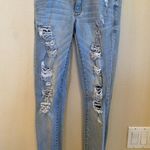 Refuge COPY - Destressed Denim Raw Hem Jeans Sz.2 Photo 2
