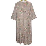Torrid Floral Kimono Duster Open Cardigan Size M/L 00 Hi Low Coverup Boho Hippie Photo 5