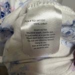 Thyme M Maternity Floral Print Faux Wrap Top Short Sleeve Gathered Waist Women's White Size undefined Photo 4