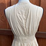 Cupshe Cream V Neck Sleeveless Lace Tassel Smocked Waist Maxi Dress Size M Photo 8