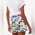 Loft  The Riviera Lemons High Waist Blue and Yellow 4” Shorts Photo 1