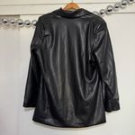 Abercrombie & Fitch  Black Vegan Leather Blazer Jacket Photo 7