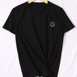 SheIn  Black Smiley Face T-Shirt Photo 0