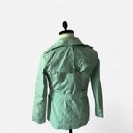 Calvin Klein Mint Green Trench Coat Belted Double Spring Lightweight Jacket Photo 1