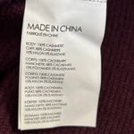 Club Monaco 100% Cashmere Wrap Sweater Sz XS Wine Red Asymmetric Quiet Luxury Photo 7