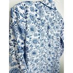 The Company Store Nightshirt Small Cottagecore Button Front Cotton Nightgown Blue Photo 9