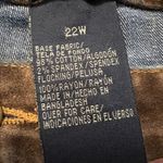 Route 66  Stretch Fit Women Jeans Velvet Faded Distressed Design Y2K Size 22W 22 Photo 6