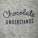 Old Navy  “Chocolate Understands” Women’s Gray Crewneck Tee Photo 2