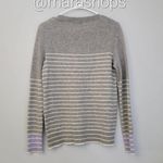 White + Warren Essential Striped Crewneck Sweater Photo 3