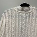 Croft & Barrow Cable Knit Open Cardigan Creamy White Size L Photo 5