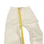 Union Bay Womens 0/24 Cream Relaxed Fit Straight Carpenter Style Cargo Pants Y2K Photo 4