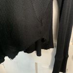 Free People  Spring Valley Black Thermal Lace-Trim Top W-128 Sz Small Photo 7