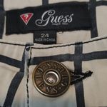 Guess Women's  Plaid Checker Grid Tan & Black Shorts Size 24 GUC #6120 Photo 4