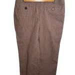 Loft Marisa Cropped Pant White Red Stripes 4 Photo 0