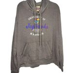 Blue 84  Kansas Jayhawks Hoodie Size XL Hooded Sweatshirt Gray NCAA KU Photo 0